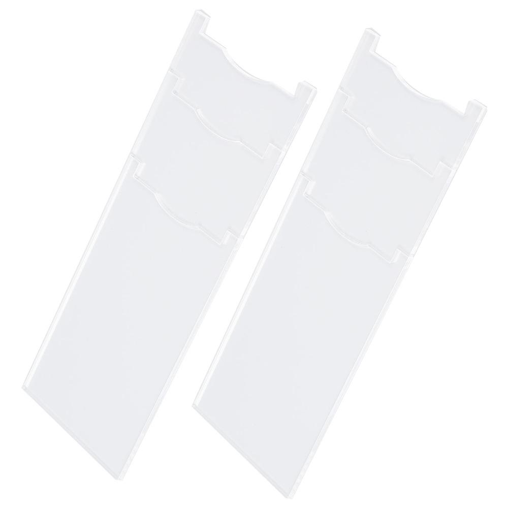 2 Set Clear Acrylic Furniture Wall Spacer Adjustable Length Sofa Wall Stopper Bedroom