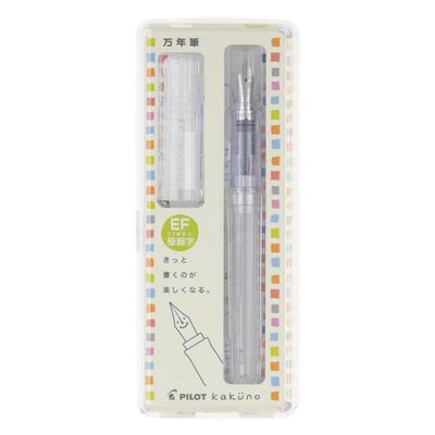 Pilot Kakuno Fine Nib Transparent FKA1SRNCEF Fountain Pen