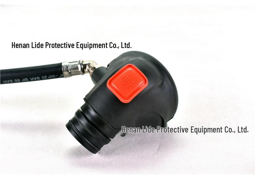 Full-Face Supplied-Air Respirator: Positive Pressure, Dustproof, Ideal for Powder Coating, Chemical Grinding, and Spray Painting