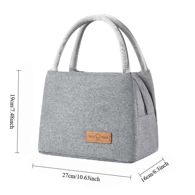 Lunch Bag Thermal for Men and Women, Shoulder Bag, Insulation Aluminum Foil, Cooler Picnic Waterproof Meal Box Storage Bag