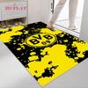 Borussia Dortmund Logo Teppich für Wohnzimmer Schlafzimmer Zuhause Sofadekoration, rutschfeste Bodenmatte für Kinder