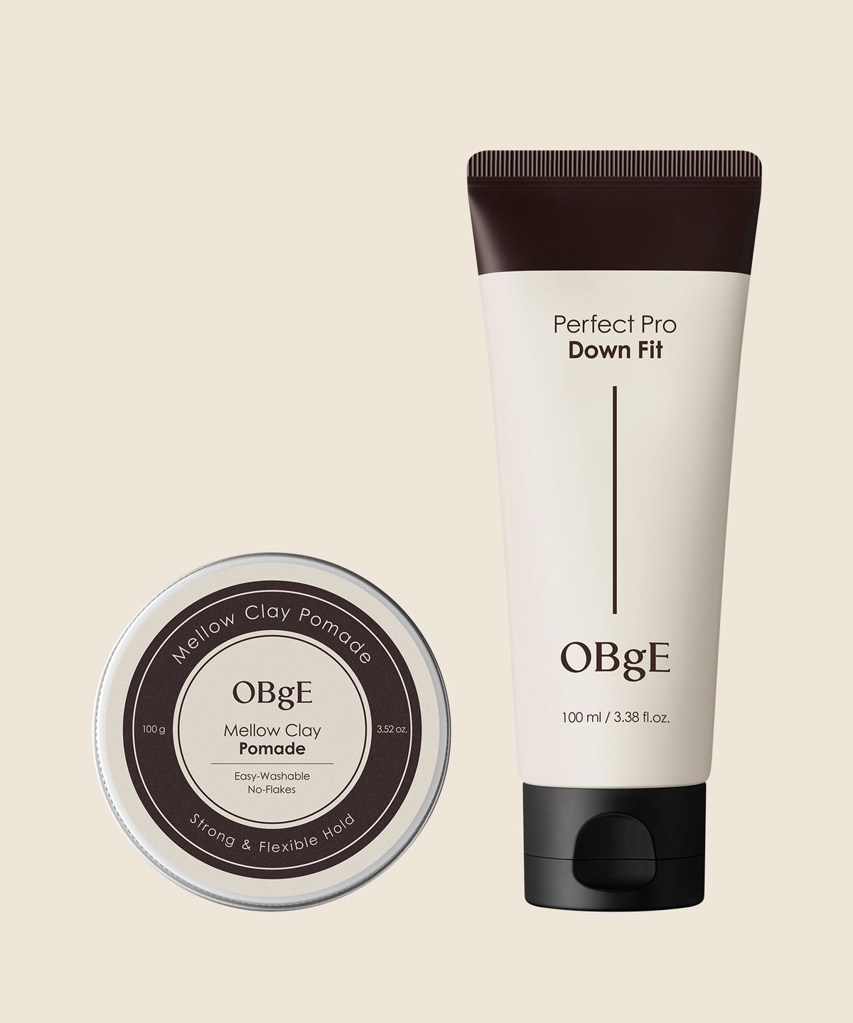 Mellow Clay Pomade + Perfect Pro Down Fit Set