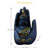 Black Palm Gautam Buddha Statue for Home Decoration Hand Buddha Statue for Living Room Garden Budh Showpiece