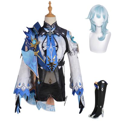 Eula Cosplay Genshin Cosplay Kostium Lawrence Euruaroorensu Peruka Cosplay Buty Dla Kobiet Strój na Imprezę w Grze Role Play