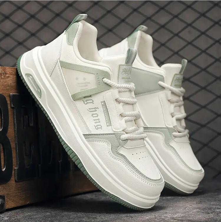 

Чоловіче взуття весна та осінь 2025 нова молодіжна корейська версія спортивного та повсякденного товстопідошовного, що збільшує зріст, водонепроникного та нековзного трендового взуття для скейтборду 44