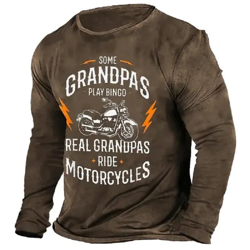 Tricou nou de primăvară și toamnă 2023 pentru bărbați, cu mânecă lungă, mărime mare, imprimare digitală 3D, top la modă cu gât rotund