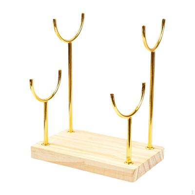 Bracelet And Watch Display with Wooden Base, Stable Jewelry Organizer for Collie Sellers.