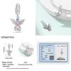 Genuine Copper Classical Lotus Butterfly Angel Cross Dragonfly Pink Purple Charm Bead Charms Bead Charms Compatible With Pandora Authentic Bracelets D