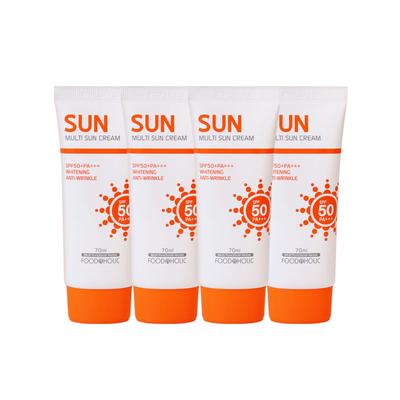 (4ea) Foodaholic Crema Solare Multi 70ml SPF50 PA+++ / Crema Solare Mista Non Ingiallente Protezione UV
