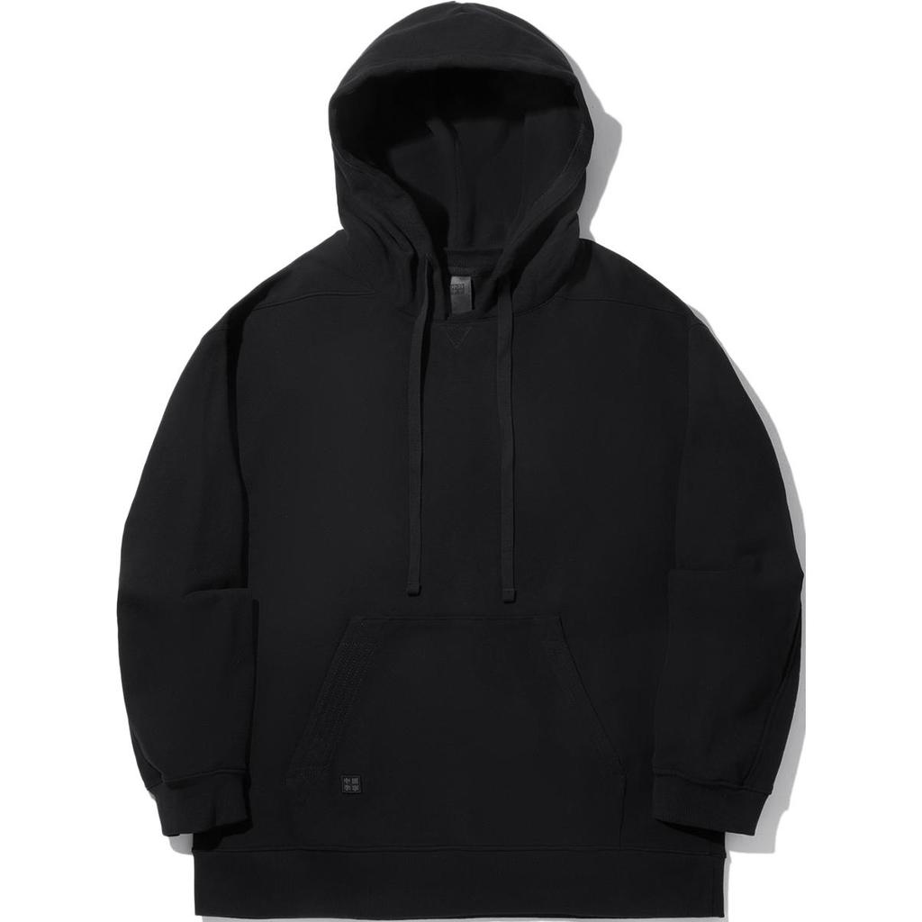 Li Ning Kung Fu Series Comfortable Casual Loose Simple Solid Color Hoodie Men Hoodies Black AWDUB19-1