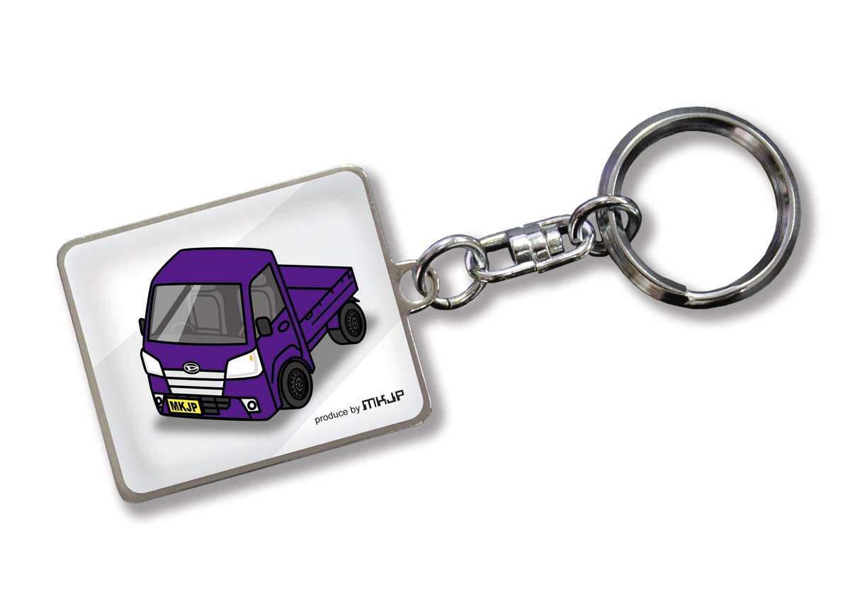 

MKJP Custom Key Chain Daihatsu Hijet Truck S500P Base: White, purple фиолетовый