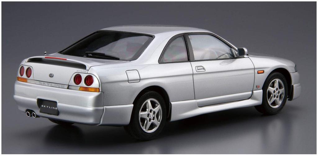 Aoshima Bunka Kyozai Maßstab The Model Car Serie 94 Nissan ECR33 Skyline GTS25t Typ M 1994 Plastikmodell 1/24 Nr.