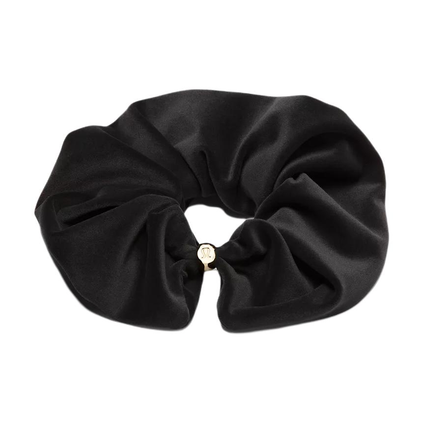 Lululemon Solid Color Brand Logo Design Hair Tie Unisex Hair Accessories Black LW9GE1S ONE SIZE,Black