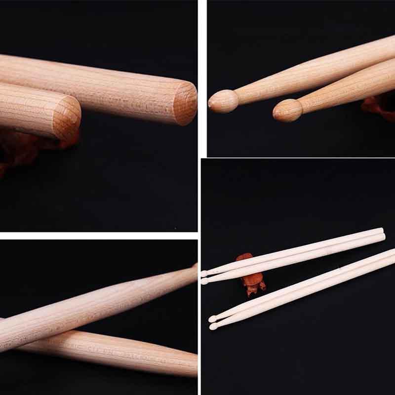 Drum Sticks 5A Maple Drum Sticks Drum Wrench Drum Set Accessories: Maple Drum Sticks and Drum Mallets Packaged in A Flannel Pouch