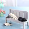 Simulation Cat Resin  Accessories Resin Lazy Cat Miniatures  Home Decor