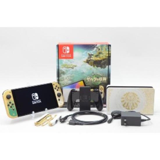 Used Nintendo Switch OLED Model The Legend of Zelda Tears of the Kingdom Edition HEG-S-KDAAA with Joy-Con Original Design