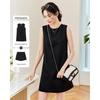 TERRE BLEUE Women's Sleeveless Vest Dress Two-Piece Set