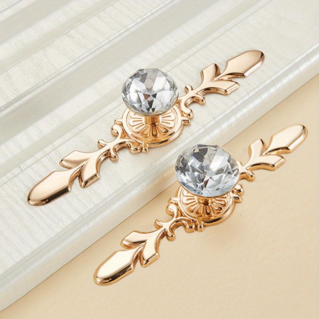 2pcs Single Hole Handle for Cabinet/Closet Door/Drawer Knob, Wardrobe Pull, Decorative Furniture Handle