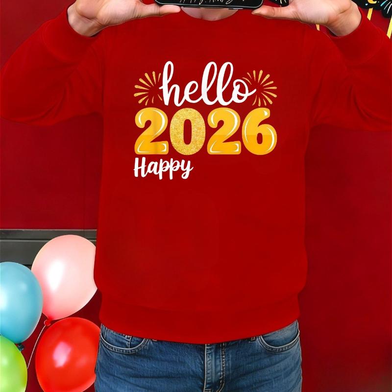 2026 Толстовка с круглым вырезом на флисовой подкладке, Ветрозащитная и Мягкая, для Зимней Многослойности S