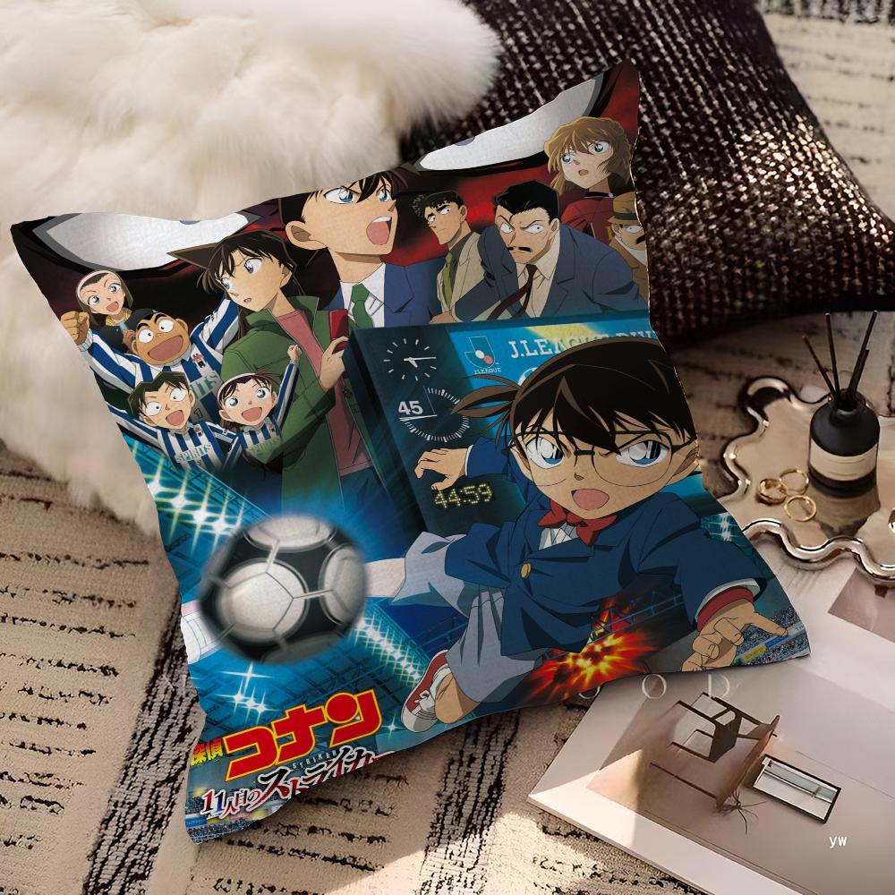 Cuscino Detective Conan Regalo Decorazione Ufficio Casa Camera da Letto Divano Auto Copricuscino Custodia 45x45