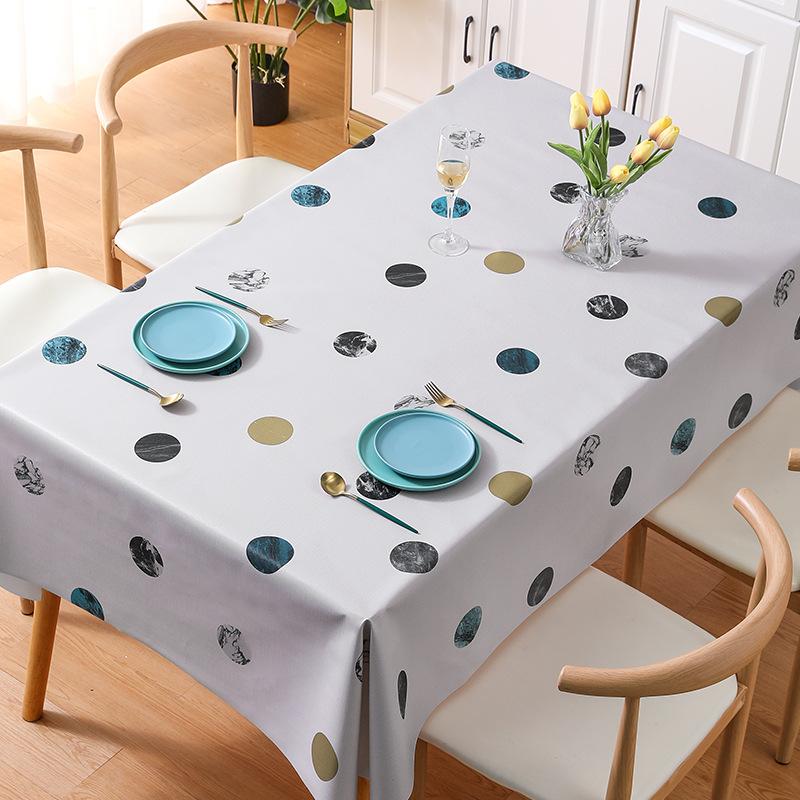 

Скатерть для украшений Атмосфера Водонепроницаемая и маслостойкая скатерть Скатерть для кофейного столика Ветер Подставка для обеденного стола 140*140cm