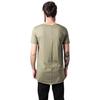 Urban Classics Mens Front Zip Open Edge Long T-Shirt