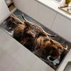 Highland Cow Pattern Floor Mat Non Slip Waterproof Washable Rug for Kitchen Living Room Laundry Room Entryway Home Decor