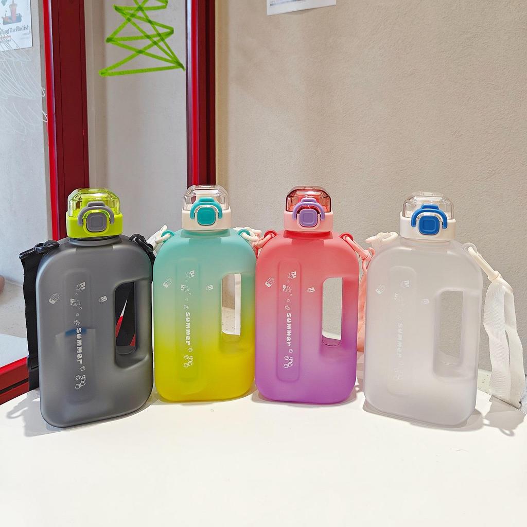 Muxin Women's Sports Water Bottle - Large Capacity, Crossbody, Direct Drinking, with Flat Scale, Perfect for Outdoor & Student Use