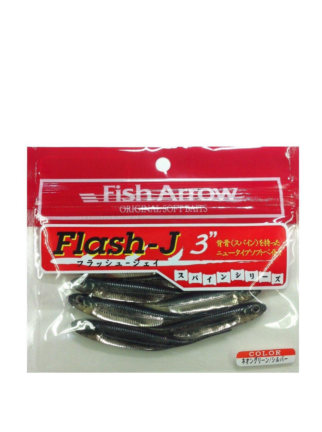 

Fish Arrow Lure Flash-J 3 #03 Neon Green/Silver 3inch