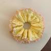Elastic Plaid Scrunchies Sweet Exaggerated Hair Ring Exquisite Large Lace Hair Tie  Lady