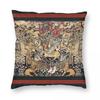 Stags Lions Coats Of Arms Of Bourbon Pillowcase Polyester Linen Velvet Creative Zip Decor Car Cushion Cover