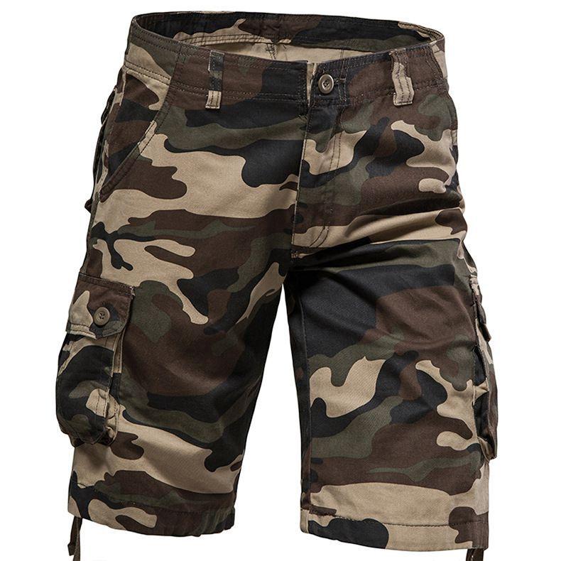 

En s Camo Shorts Summer Casual Half Pants Camouflage Outdoor Sports Short Pants Side Pocket Cotton Breathable Shorts 29