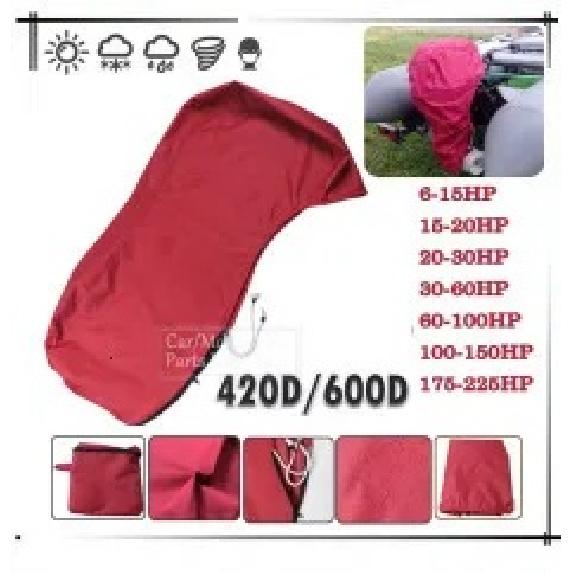 600D 6-225HP Boat Full Outboard Engine Cover Protection Blue For 6-225HP Motor Waterproof Sunshade Dust-proof