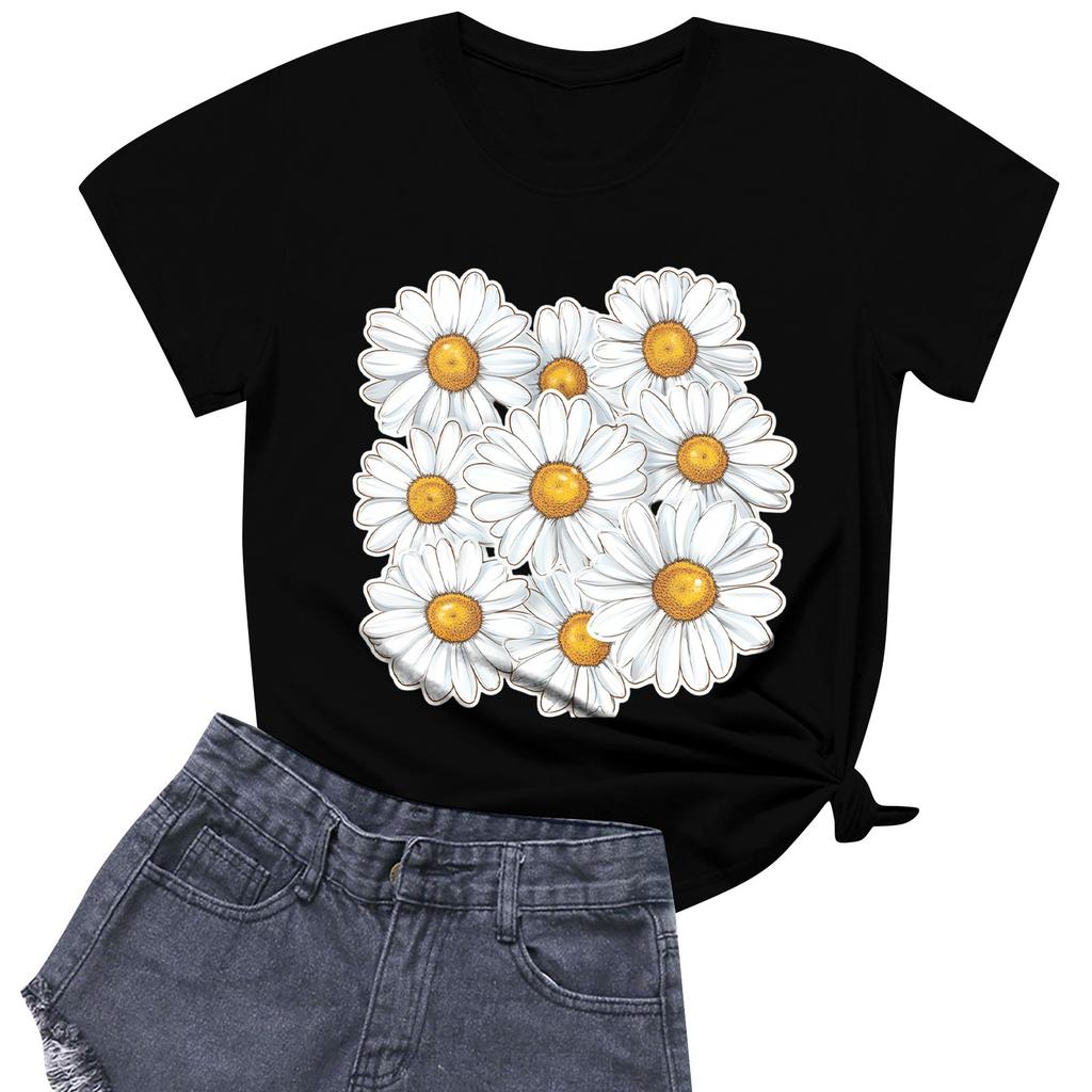 Dámská móda Ležérní Tištěné Krátký rukáv Kulatý výstřih Pulovry