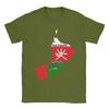 Mens TShirts Oman Map Novelty Pure Cotton Tee Shirt Short Sleeve  T Shirt O Neck Tops New Arrival