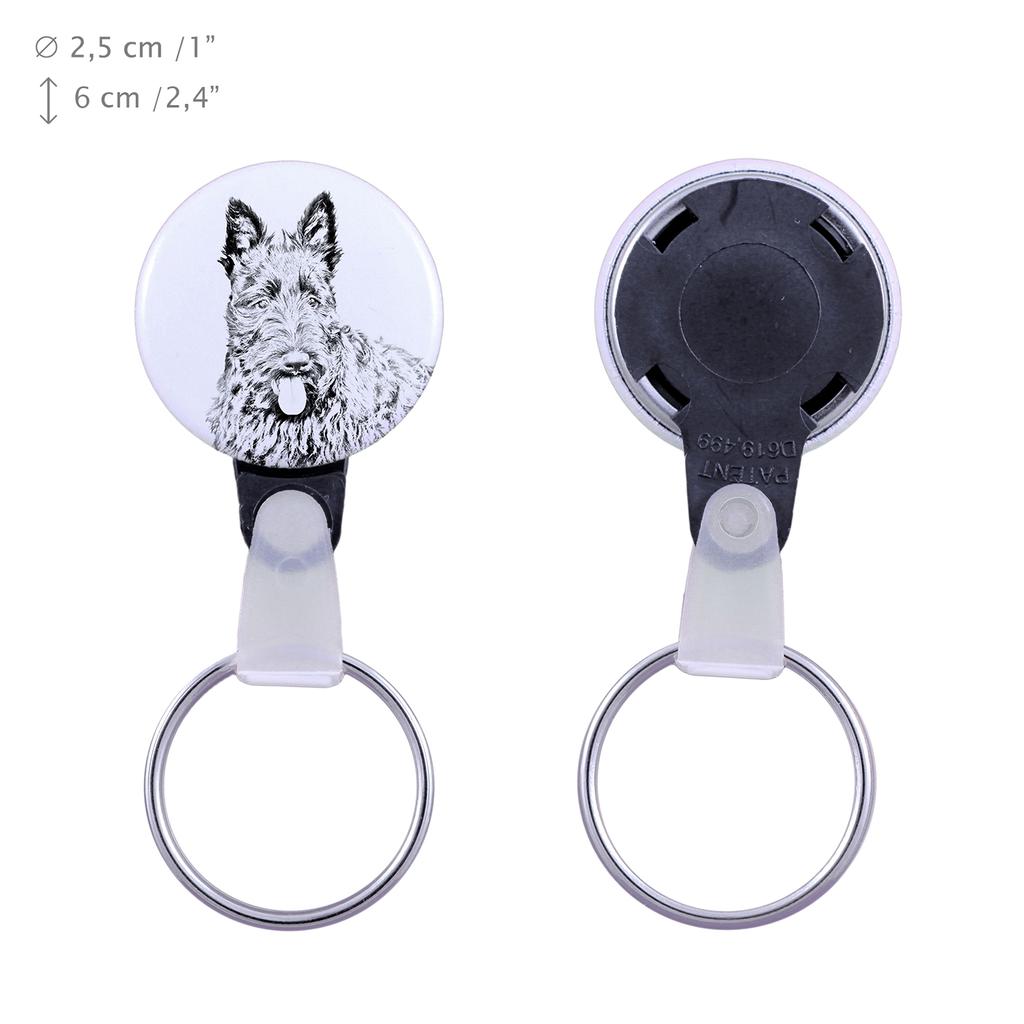 Scottish Terrier, Aberdeen Terrier, Scottie, Aberdeenie - Keychain with a Dog Portrait, Pendant with the Brand's Own Art-Dog Graphics