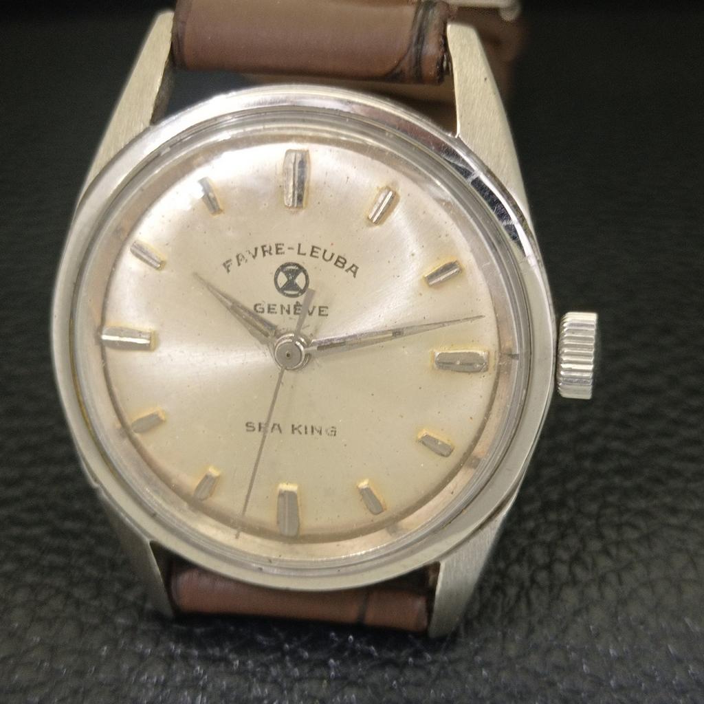 FAVRE LEUBA SEA KING HAND-WINDING 111 SWISS MENS VINTAGE WATCH a703741-1