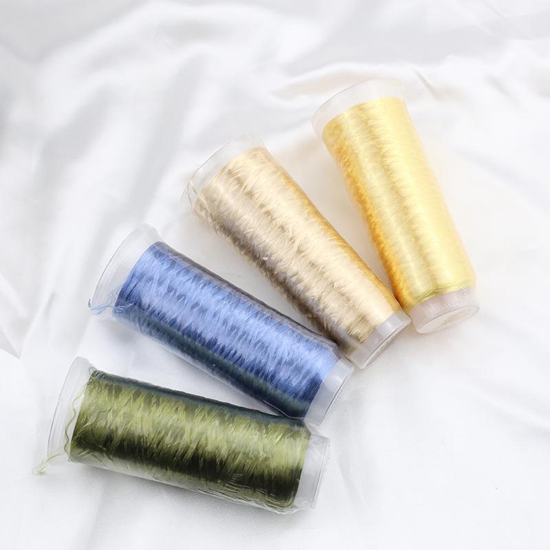 High-Gloss Woolen Thread Hairpin with Floral Line and Tassel - Handmade Ancient Style Jewelry Accessory