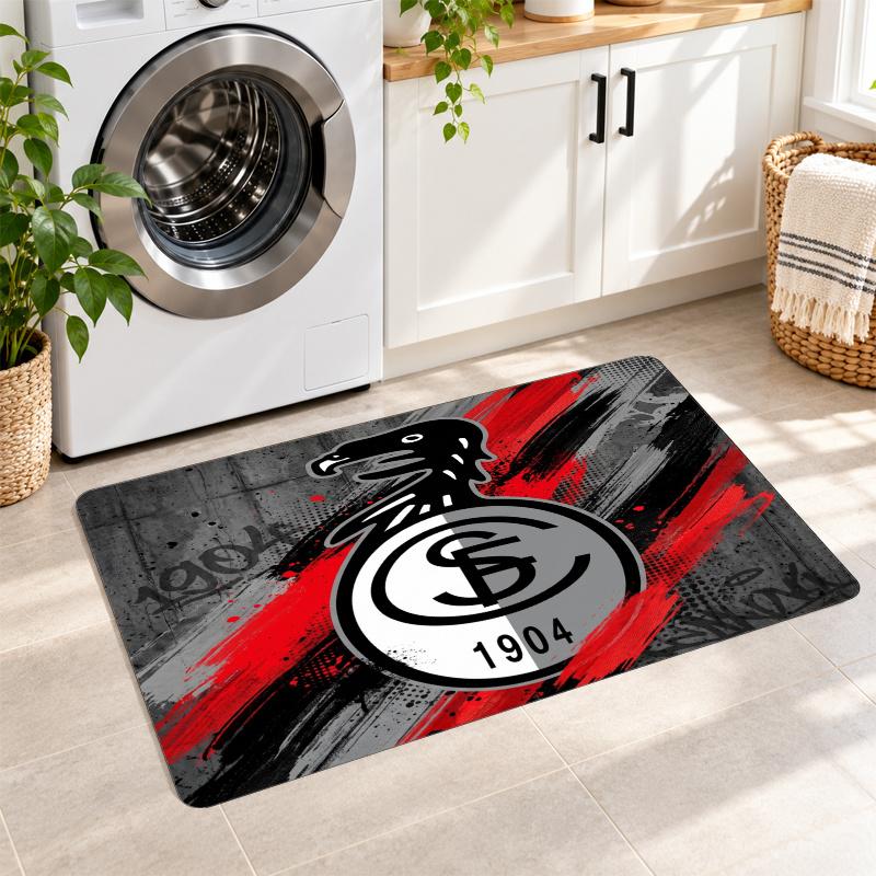 Flannel Kitchen Mat SC Freiburg FC Soft Area Rug Non Slip Floor Carpet Home Decoration