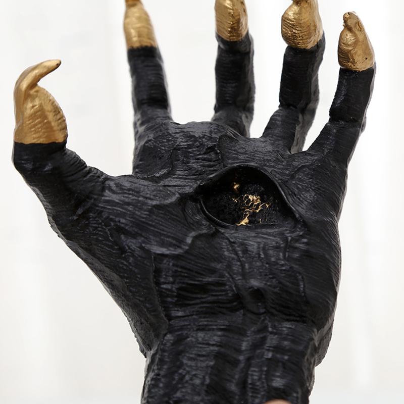 For Halloween Decorationwitch'S Demon Hand Wall Hanging Statues, Horror Ghost Hand Resin Retro Art Hanging Decor