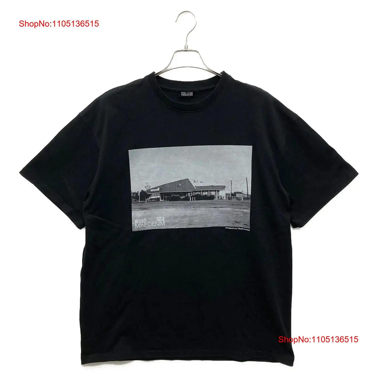 

WIND AND SEA MINEDENIM T shirt Size XL Black Men WDS MND 24 Q4 05 vintage Washed Stylish Slightly fashion homme Casual S разноцветный