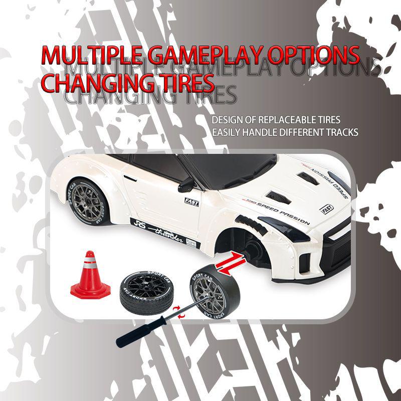 Rechargeable RC Drift Car: Variable Speed, Four-Wheel Drive Remote Control Toy for Kids and Boys