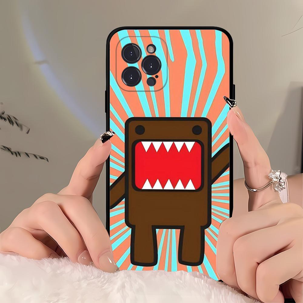 Cute Domo kun  Phone Case For iPhone 16 15 14 11 12 13 Mini Pro XS Max Cover 6 7 8 Plus X Funda Shell