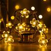 Stylish Solar String Lights Hours of Lithium Battery Illumination Garden 50 LED Cherry Blossom 8 IP65 Automatically Turns On At Suitable for New