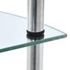 VidaXL Étagère 3 niveaux Transparent 30x30x67 cm Verre trempé 249514