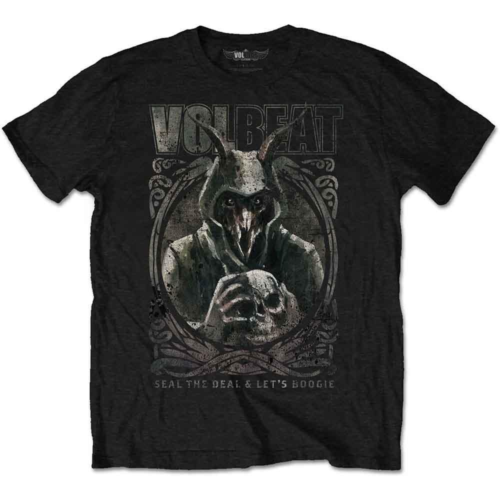 Volbeat T Goat With Skull band logo new Official Mens Black Unisex T-Shirt XXL