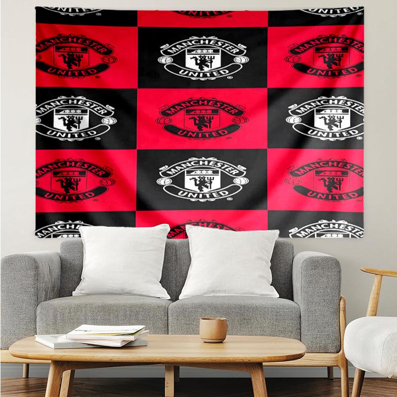 Manchester Crest Tapestry Hanging for Bedroom,Livingroom, Playroom,Decor Art Room Wall Tapestry Holiday and Birthday Gifts
