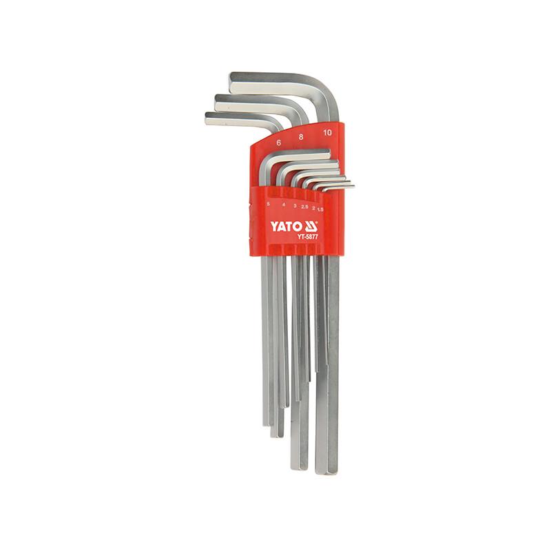 YATO YT-5877 Premium Long Arm Hex Key Wrench Set