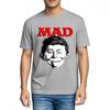 Teeshirt Breathable New Teeshirts Mad Magazine Character On Black Cotton Plus Size Tshirt Trendy Relaxed Fit Tshirt Casual