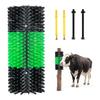 Livestock Scratching Brush, 1PC Goat Scratcher Brush Post with 4 Screws, 430 X 190 Mm Cow Scratcher for Back Itch Relief